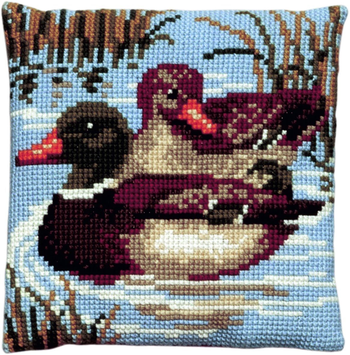 003089 - PAKO 40X40 cm CUSHION KIT TWO DUCKS
