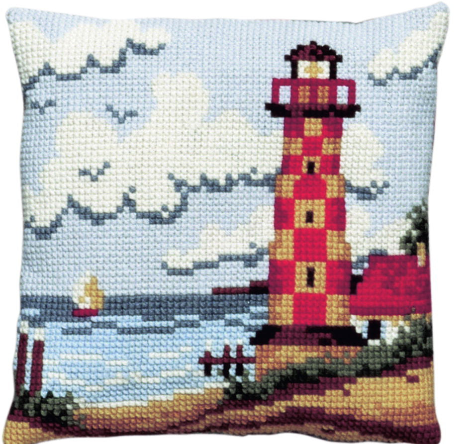 003191 - PAKO 40X40 cm CUSHION KIT LIGHTHOUSE