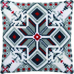 003267 - PAKO 40X40 cm CUSHION KIT  SNOWFLAKE GREY