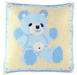 003278 - PAKO 40X40 cm CUSHION KIT BLUE TEDDY