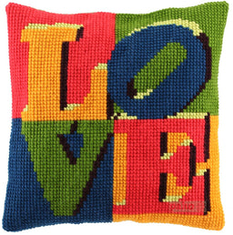 003289 - PAKO 40X40 cm CUSHION KIT LOVE IN BLOCK