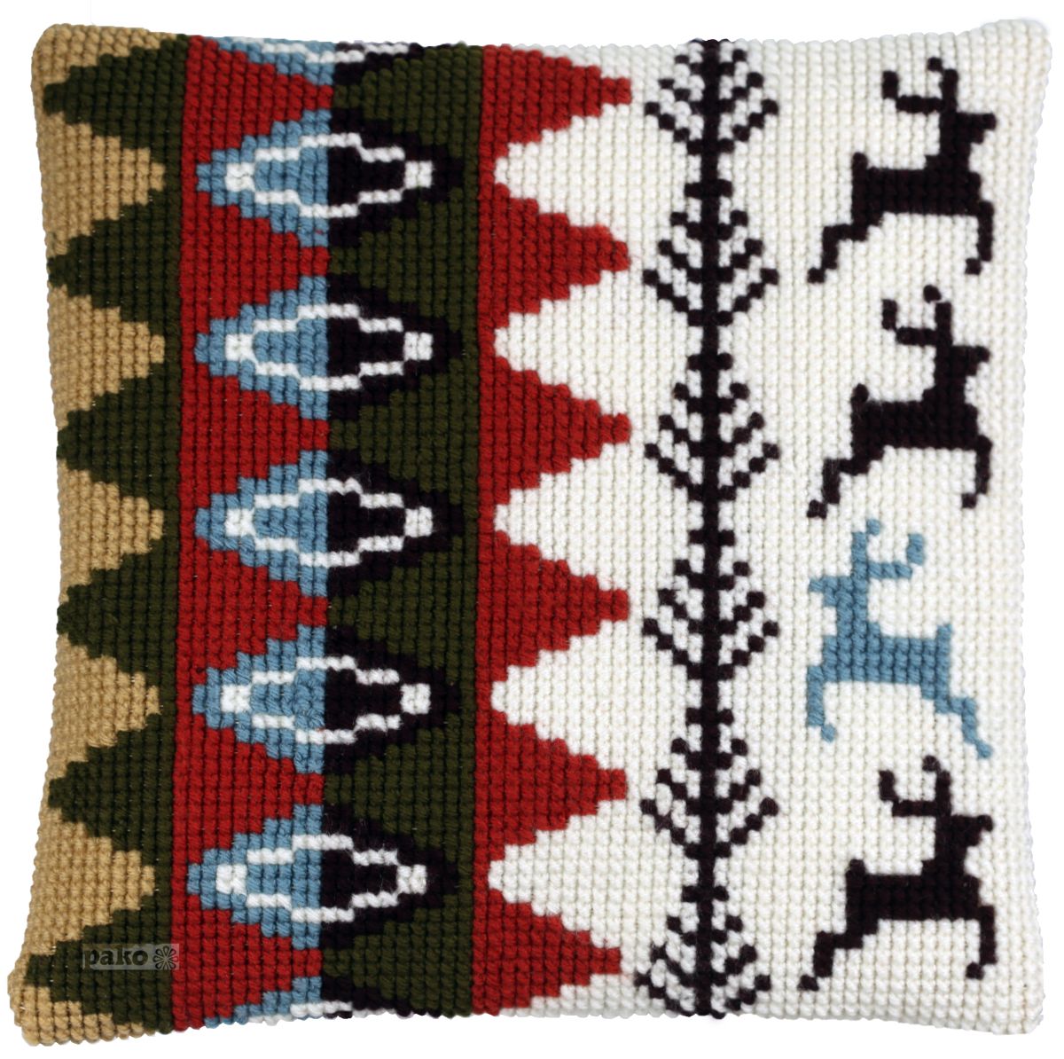 003292 - PAKO 40X40 cm CUSHION KIT SCANDINAVIAN WINTER DEER