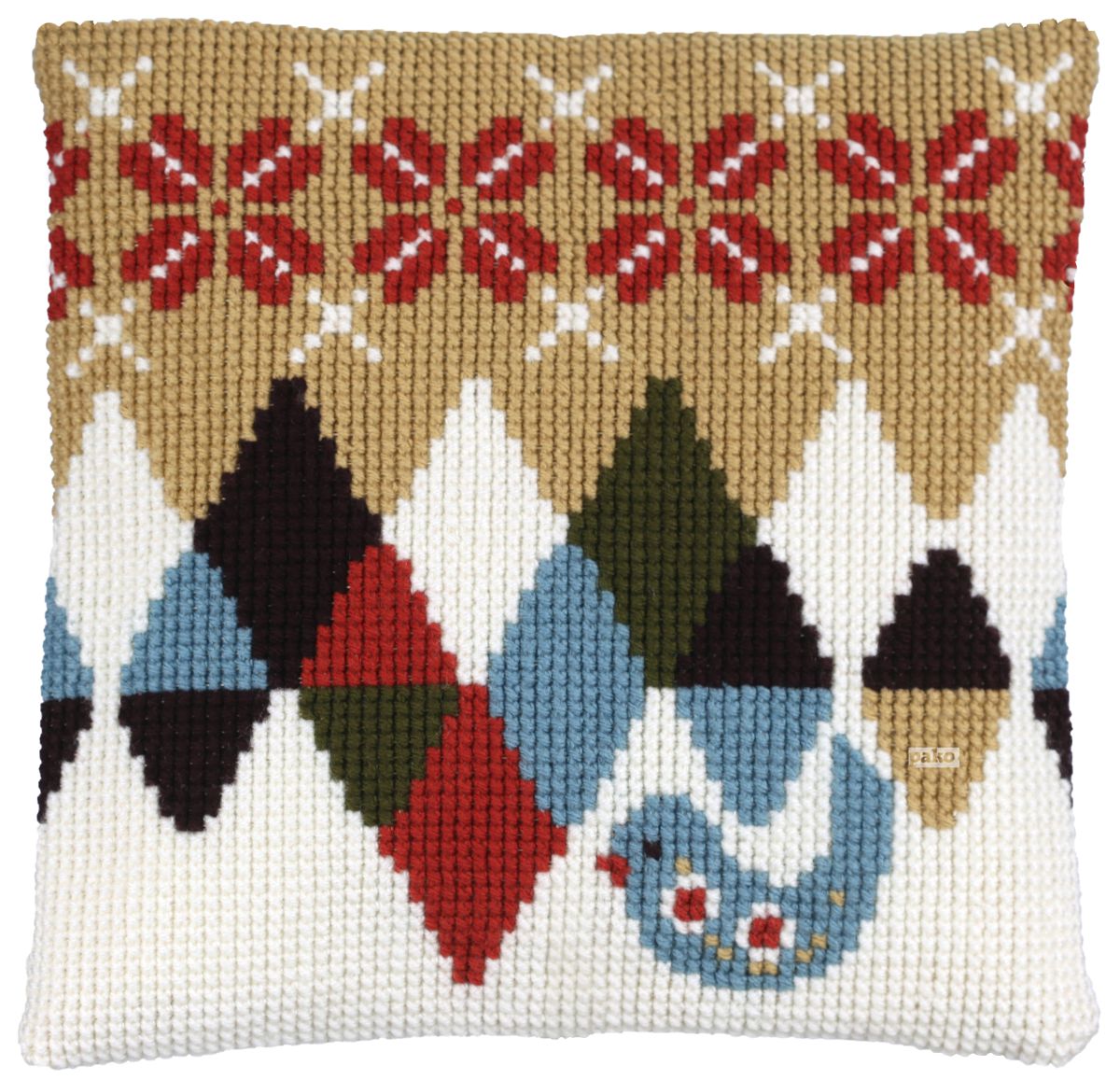 003293 - PAKO 40X40cm CUSHION KIT SCANDINAVIAN BIRD