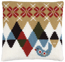 003293 - PAKO 40X40cm CUSHION KIT SCANDINAVIAN BIRD