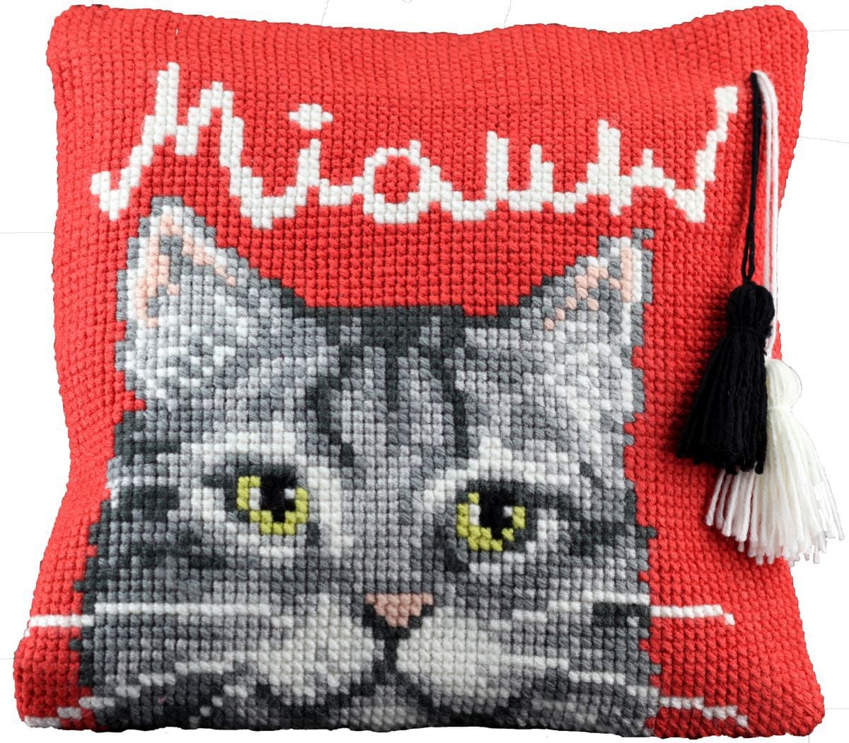 003400 - PAKO 40x40 cm CUSHION KIT CAT MIAUW