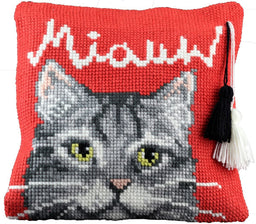 003400 - PAKO 40x40 cm CUSHION KIT CAT MIAUW