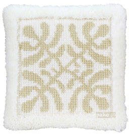 012007 - PAKO 40X40cm LATCH HOOK CUSHION FRONT KIT MODERN NATURE
