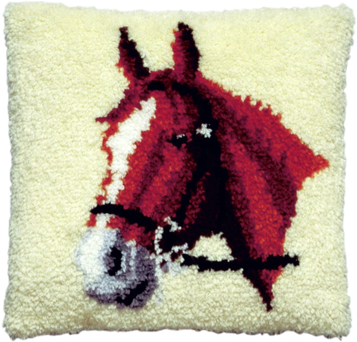 013053 - PAKO 40X40 cm  LATCH HOOK KIT HORSE