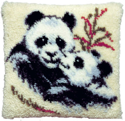 013075 - PAKO 40X40 cm LATCH HOOK CUSHION KIT PANDAS