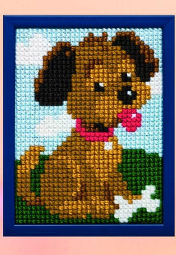 027024 - PAKO 18X24cm CROSS STITCH DOG/BONE