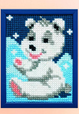 027025 - PAKO 18X24cm CROSS STITCH POLAR BEAR