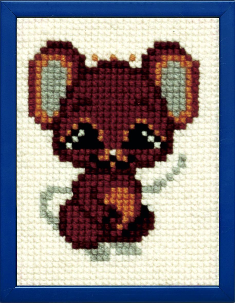 027033 - PAKO 18X24cm CROSS STITCH MOUSE