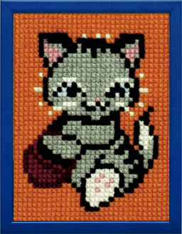 027039 - PAKO 18X24cm CROSS STITCH KITTEN