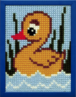 027049 - PAKO 18X24cm CROSS STITCH DUCK