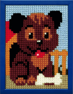 027050 - PAKO 18X24cm CROSS STITCH DOG