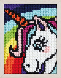 027057 - PAKO 18X24cm CROSS STITCH UNICORN