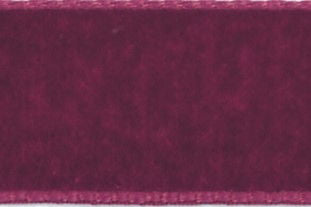1025-16-9390-5 - BERISFORD VELVET RIBBON 16mm 9390 BORDEAUX 5 MTRS