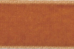 1025-16-9447-5 - BERISFORD VELVET RIBBON 16mm 9447 COPPER 5 MTRS