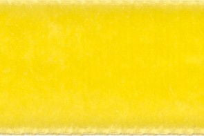 1025-16-9573-5 - BERISFORD VELVET RIBBON 16mm 9573 YELLOW 5 MTRS