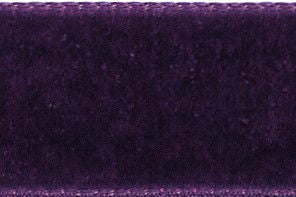 1025-16-9581-5 - BERISFORD VELVET RIBBON 16mm 9581 PLUM 5 MTR