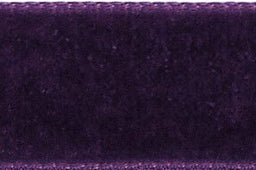 1025-16-9581-5 - BERISFORD VELVET RIBBON 16mm 9581 PLUM 5 MTR