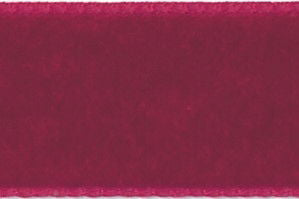 1025-16-9614-5 - BERISFORD VELVET RIBBON 16mm 9614 DARK RED 5 MTRS
