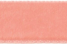 1025-16-9618-5 - BERISFORD VELVET RIBBON 16mm 9618 CORAL 5 MTRS