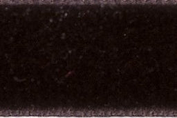 1025-16-9985-5 - BERISFORD VELVET RIBBON 16mm 9985 BLACK COFFEE 5 MTRS