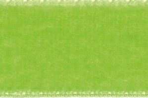 1025-22-9527-5 - BERISFORD VELVET RIBBON 22mm APPLE GREEN 5 MTR