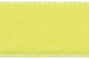 1025-9-9452-5 - BERISFORD VELVET RIBBON 9mm COL 9452 CITRON 5M