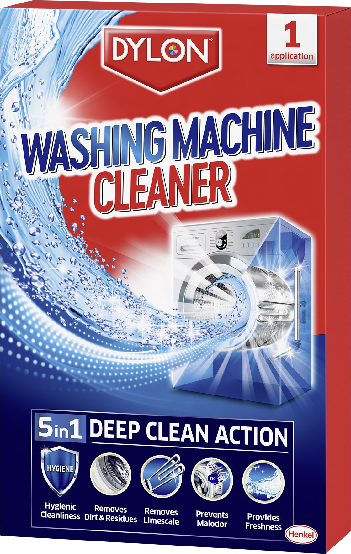 11798  DYLON WASHING MACHINE CLEANER 5 IN 1 DEEP CLEAN ACTION 1 BOX