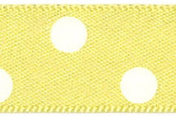 12251-15-5 - BERI POLKA DOT SATIN 15mm 5 LEMON