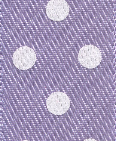 12251-25-910 - **BERI POLKA DOT SATIN 25mm 910 ORCHID