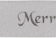 12330-25-12 - BERISFORD MERRY CHRISTMAS 25mm COL 12 SILVER/SILVER