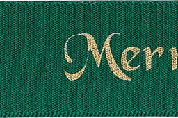 12330-25-455 - BERISFORD MERRY CHRISTMAS 25mm 455 HUNTER GREEN/ GOLD