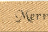 12330-25-7 - BERISFORD MERRY CHRISTMAS 25mm COL 7 GOLD/GOLD