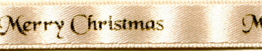 12330-25-50 - **BERISFORD MERRY CHRISTMAS 25mm COL 50 CREAM/GOLD