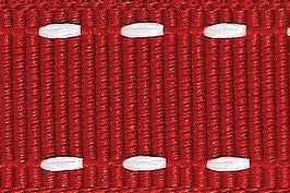 1339-15-2 - BERISFORD  STITCH GGRAIN 15mm 2 RED/WHITE 15M