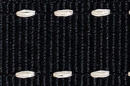 1339-15-5 - BERISFORD  STITCH GGRAIN 15mm 5 BLACK/IVORY 15M