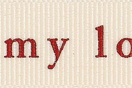 13493-15-2 - BERISFORD ALL MY LOVE 15mm 2 NATURAL/RED 20M