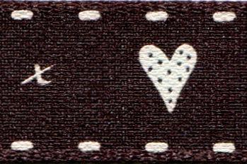 13592-15-4 - **BERI HEART & KISSES 15mm COL 4 GRAPHITE