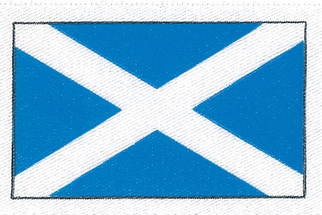13667-25 - BERISFORD ST ANDREWS CROSS SCOTTISH FLAG 25mm