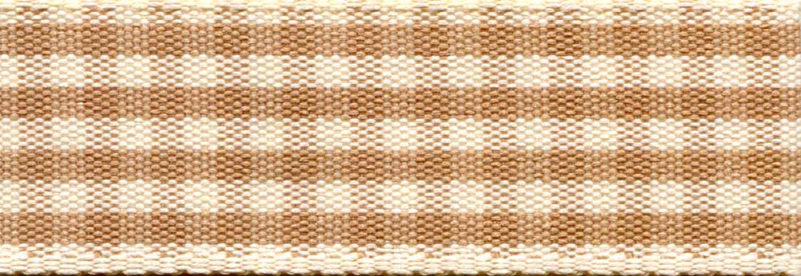 1377-7-50 - **BERI RUSTIC GINGHAM 7mm COL 50 OATMEAL