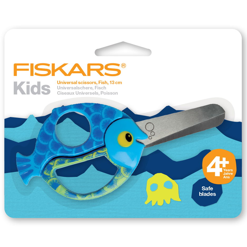 1378 - 1003746 FISKARS CHILDRENS SCISSORS FISH 13cm