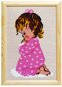 138607 - PAKO 24X36cm GIRL PRAYING