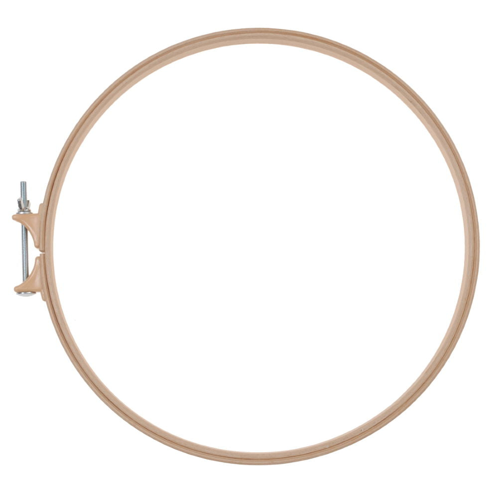 1420 - 35cm X 20mm DEEP QUILTING HOOP (Beech) (Elbesee)