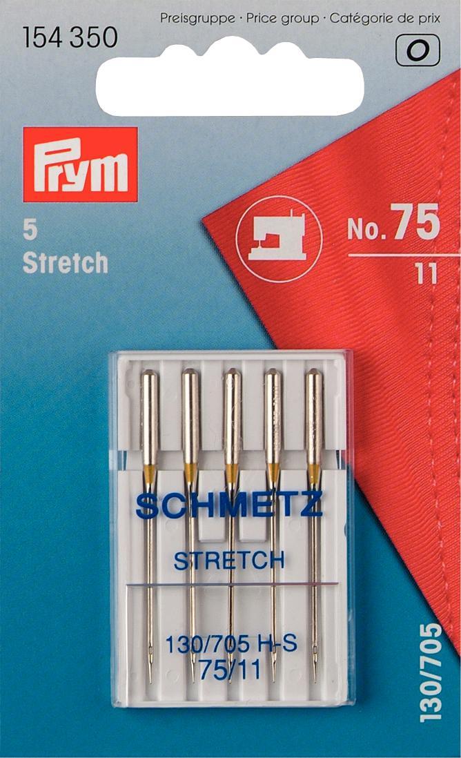 P154350  Sew Machine Needle Sys. 130/705 H-S STRETCH 75 x 5pc