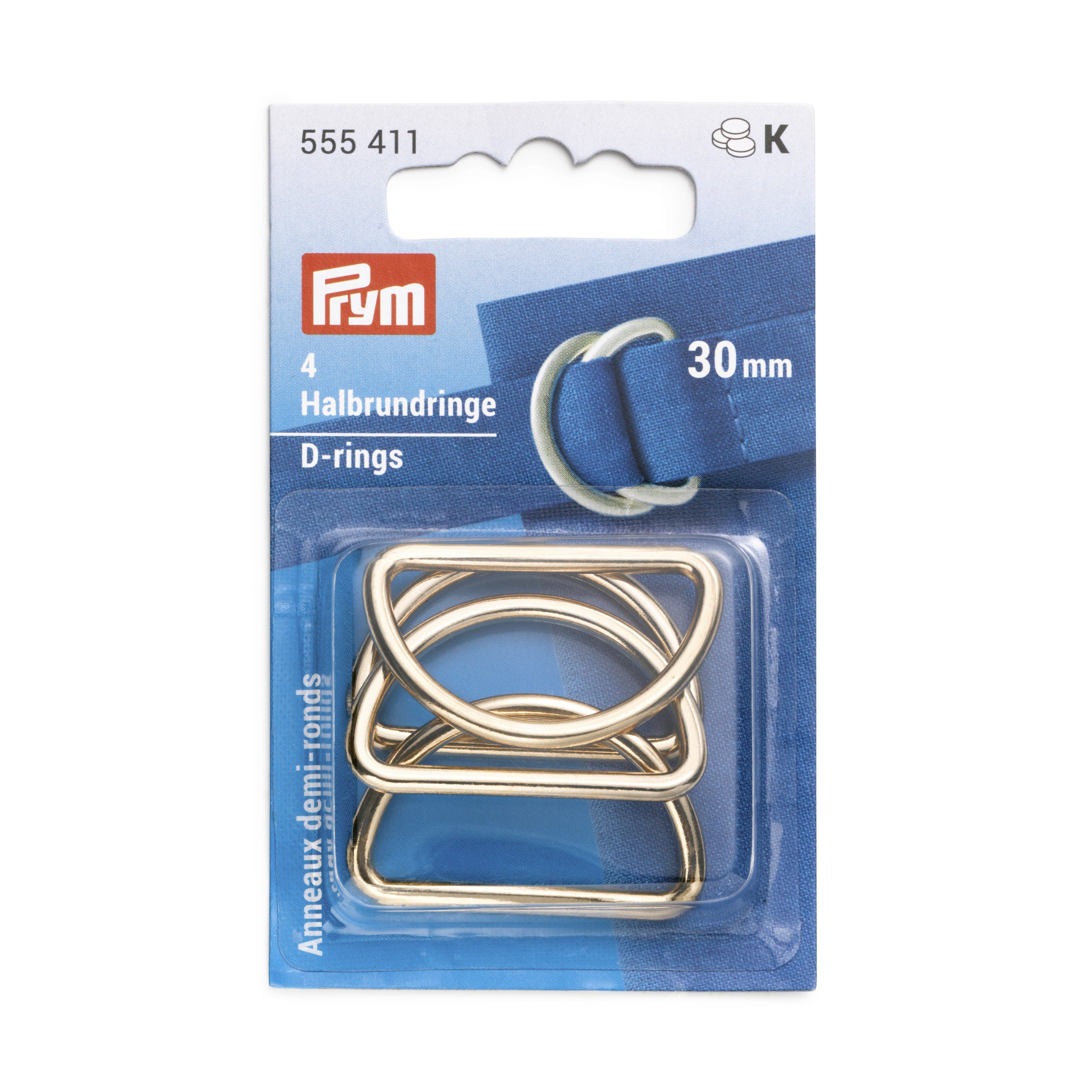 P555411 - D-rings 30mm new gold  4pc (Copy)