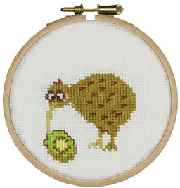 207906 - PAKO 10cm KIWI BIRD COUNTED CROSS STITCH KIT