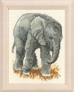 210843 - PAKO 13X17cm  ELEPHANT COUNTED CROSS STITCH KIT